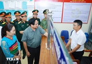 PM Pham Minh Chinh inspects settlement of administrative procedures in border commune